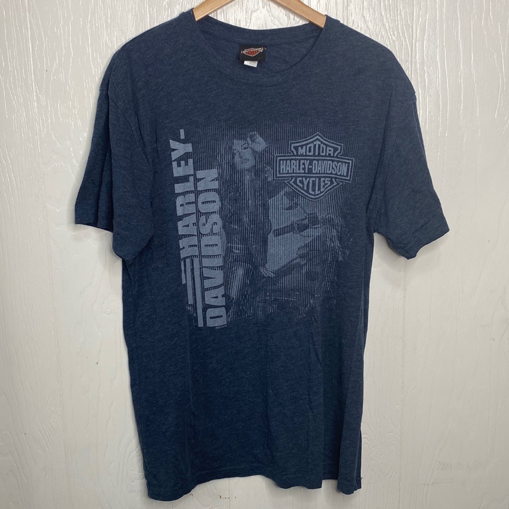 Harley Davidson Motor Cycles Pinup Girl Tee L